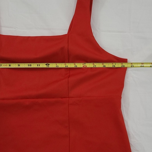 PEACE LOVE WORLD Built-in Bra Tank Red XL crop - Picture 4 of 5